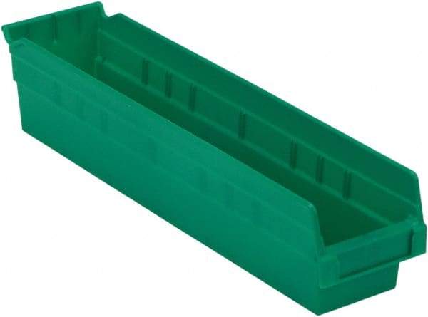 LEWISBins+ - 17-7/8" Deep, Green Hopper Shelf Bin - 4" High x 4-1/8" Wide x 17-7/8" Long - A1 Tooling