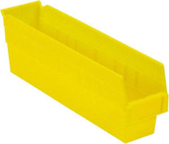 LEWISBins+ - 17-7/8" Deep, Yellow Hopper Shelf Bin - 6" High x 4-1/8" Wide x 17-7/8" Long - A1 Tooling