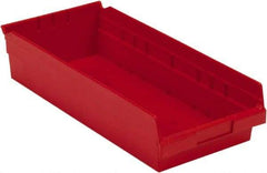 LEWISBins+ - 17-7/8" Deep, Red Hopper Shelf Bin - 4" High x 8-3/8" Wide x 17-7/8" Long - A1 Tooling