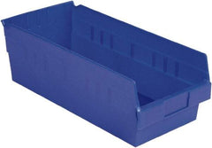 LEWISBins+ - 17-7/8" Deep, Blue Hopper Shelf Bin - 6" High x 8-3/8" Wide x 17-7/8" Long - A1 Tooling