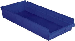 LEWISBins+ - 23-5/8" Deep, Blue Hopper Shelf Bin - 4" High x 11-1/8" Wide x 23-5/8" Long - A1 Tooling