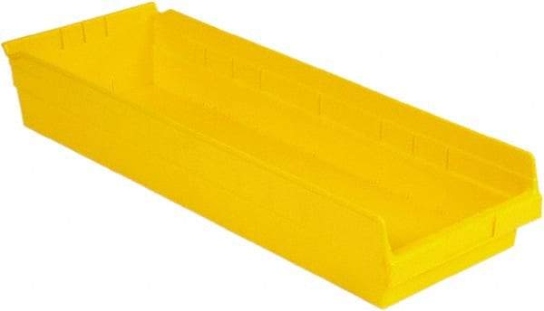 LEWISBins+ - 23-5/8" Deep, Yellow Hopper Shelf Bin - 4" High x 8-3/8" Wide x 23-5/8" Long - A1 Tooling