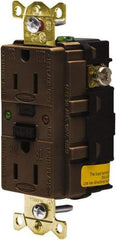 Hubbell Wiring Device-Kellems - 1 Phase, 5-15R NEMA, 125 VAC, 15 Amp, GFCI Receptacle - 2 Pole, Back and Side Wiring, Industrial Grade - A1 Tooling