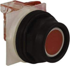 Schneider Electric - 30mm Mount Hole, Extended Straight, Pushbutton Switch with Contact Block - Red Pushbutton, Momentary (MO) - A1 Tooling