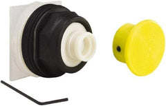 Schneider Electric - 30mm Mount Hole, Extended Mushroom Head, Pushbutton Switch Only - Round, Yellow Pushbutton, Momentary (MO) - A1 Tooling