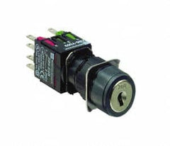 Schneider Electric - 16mm Mount Hole, Key Operated, Selector Switch - Black, Maintained (MA), NO/NC, Vibration Resistant - A1 Tooling