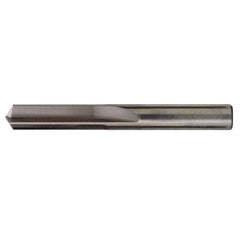 ‎7/16″ Dia. × 7/16″ Shank × 2-1/16″ Flute Length × 3-7/16″ OAL, Stub, 140°, Bright, 2xD Flute, Round Solid Carbide Drill - Exact Industrial Supply