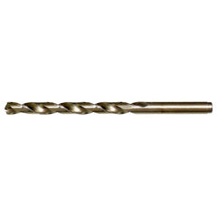 Q RHS / RHC HSS-CO 8% (M42) 135 Degree Split Point Cobalt Heavy Duty Jobber Length Drill - Straw / Gold Oxide