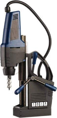 Cleveland Steel Tool - 1/2" Chuck, 2" Travel, Portable Magnetic Drill Press - 450 RPM, 10 Amps, 1.5 hp, 1200 Watts - A1 Tooling