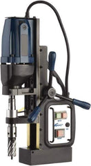 Cleveland Steel Tool - 1/2" Chuck, 2" Travel, Portable Magnetic Drill Press - 570 RPM, 10 Amps, 1.5 hp, 1200 Watts - A1 Tooling