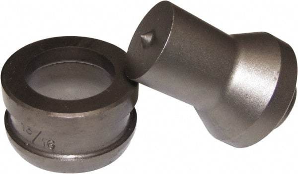 Cleveland Steel Tool - 3/4 Inch Long x 3/4 Inch Diameter Round Ironworker Die - 3/4 Inch Head Height - A1 Tooling