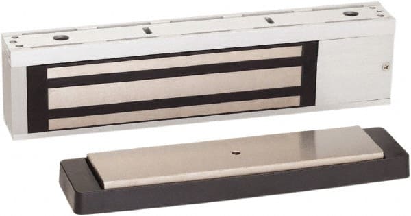 1,500 Lb Avg Magnetic Pull Electromagnetic Lock 12-1/2″ Long x 3″ High x 1-3/4″ Deep, 12 to 24 VDC/24 VAC