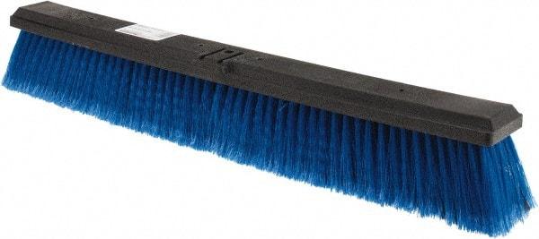 Harper Brush - 24" Medium Duty Polypropylene Push Broom - 2-7/8" Bristle Length, Plastic Block, Bolt-On Handle Connection, Handle Sold Separately - A1 Tooling