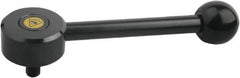 KIPP - M12, Steel Threaded Stud Adjustable Clamping Handle - 170.5mm OAL, 33mm High - A1 Tooling