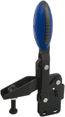 KIPP - Vertical Handle, Manual Hold Down Toggle Clamp - U-Bar, Straight Base, Nitride/Oxide Finish, Steel - A1 Tooling