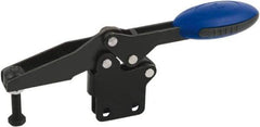 KIPP - Horizontal Handle, Manual Hold Down Toggle Clamp - U-Bar, Straight Base, Nitride/Oxide Finish, Steel - A1 Tooling