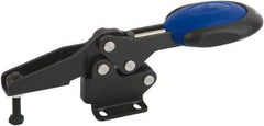 KIPP - Horizontal Handle, Manual Hold Down Toggle Clamp - U-Bar, Flanged Base, Nitride/Oxide Finish, Steel - A1 Tooling