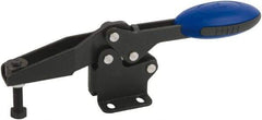 KIPP - Horizontal Handle, Manual Hold Down Toggle Clamp - U-Bar, Flanged Base, Nitride/Oxide Finish, Steel - A1 Tooling