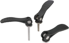 KIPP - M10, Fiberglass Reinforced Plastic Threaded Stud Adjustable Clamping Handle - 110mm OAL, 27.7mm High - A1 Tooling