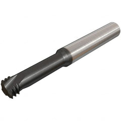 Iscar - 1/2, 0.3622" Cutting Diam, 3 Flute, Solid Carbide Helical Flute Thread Mill - Internal Thread, 73mm OAL, 10mm Shank Diam - A1 Tooling