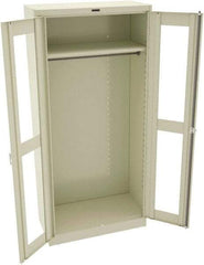 Tennsco - 6 Shelf Wardrobe Storage Cabinet - Steel, 36" Wide x 24" Deep x 78" High, Champagne/Putty - A1 Tooling