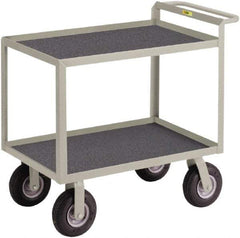 Little Giant - 1,200 Lb Capacity, 24" Wide x 48" Long x 38" High Instrument Cart - 2 Shelf, Steel, 5 Rigid/2 Swivel Casters - A1 Tooling