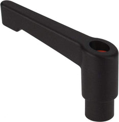 Morton Machine Works - M5, 12mm Hub Diam, Glass Fiber Reinforced Plastic Metric A-Tapped Adjustable Clamping Handle - 42mm OAL, 35mm High, 7.5mm Hole Depth - A1 Tooling