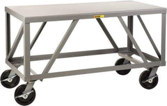 Little Giant - Mobile Table - Fixed Leg, Gray, 36" Deep - A1 Tooling