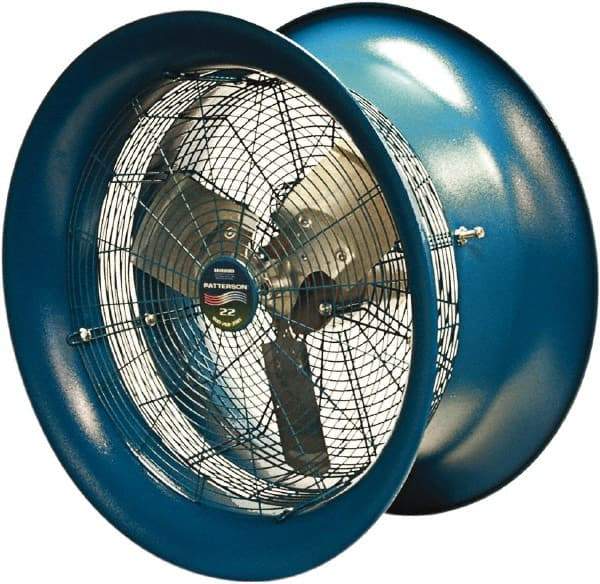 Patterson Fan - 22" Blade, 1/2 hp, 5,570 CFM, Industrial Circulation Fan - Suspension, 208-230/460 Volts, 1 Speed - A1 Tooling