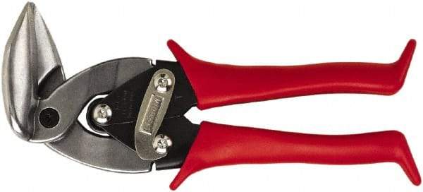 Midwest Snips - 1-1/4" Length of Cut, Left Pattern Upright Aviation Snip - 8" OAL, 24 AWG Steel Capacity - A1 Tooling