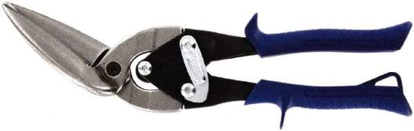 Midwest Snips - 2-3/8" Length of Cut, Straight Pattern Offset Aviation Snip - 10-1/2" OAL, 20 AWG Steel Capacity - A1 Tooling