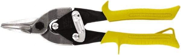 Midwest Snips - 1-3/8" Length of Cut, Straight Pattern Aviation Snip - 10" OAL, 18 AWG Steel Capacity - A1 Tooling