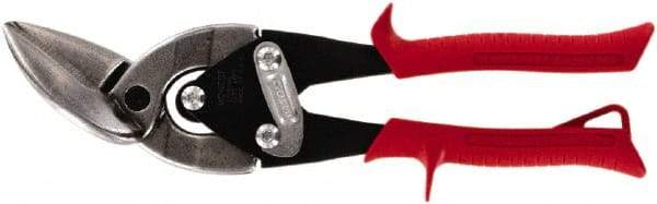 Midwest Snips - 1-1/4" Length of Cut, Left Pattern Offset Aviation Snip - 9-3/4" OAL, 18 AWG Steel Capacity - A1 Tooling