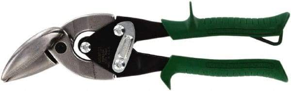 Midwest Snips - 1-1/4" Length of Cut, Right Pattern Offset Aviation Snip - 9-3/4" OAL, 18 AWG Steel Capacity - A1 Tooling