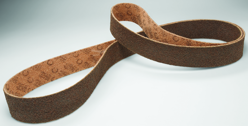 3 x 24" - Coarse - Brown Surface Scotch-Brite Conditioning Belt - A1 Tooling