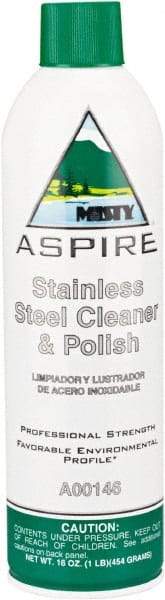 Misty - 16 fl oz Spray Stainless Steel Cleaner & Polish - Lemon Scented, Aerosol Container - A1 Tooling