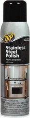 ZEP Commercial - 14 fl oz Liquid Stainless Steel Cleaner & Polish - Citrus Scented, Aerosol Container - A1 Tooling