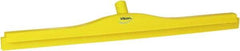 Vikan - 27.6" Polypropylene Blade Floor Squeegee Frame - Threaded End, Double Edge, Yellow, Polypropylene Holder - A1 Tooling