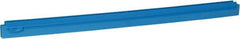 Vikan - 27.6" Polypropylene Blade Squeegee Refill - Threaded End, Double Edge, Blue, Polypropylene Holder, Use with 77153 - A1 Tooling