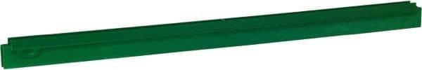 Vikan - 27.6" Polypropylene Blade Squeegee Refill - Threaded End, Double Edge, Green, Polypropylene Holder, Use with 77152 - A1 Tooling