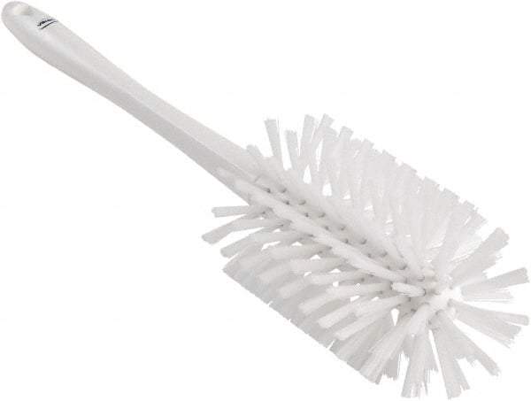 Vikan - 3-1/2" Diam Polyester Bottle Brush - 17" OAL, 6-1/4" Head Length, Polypropylene Handle - A1 Tooling