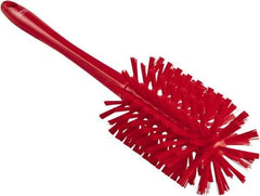 Vikan - 3-1/2" Diam Polyester Bottle Brush - 17" OAL, 6-1/4" Head Length, Polypropylene Handle - A1 Tooling