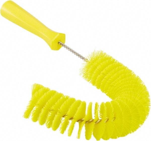 Vikan - 2-1/4" Diam Polyester Hook Brush - 15-1/2" OAL, 6-1/2" Head Length, Polypropylene Handle - A1 Tooling