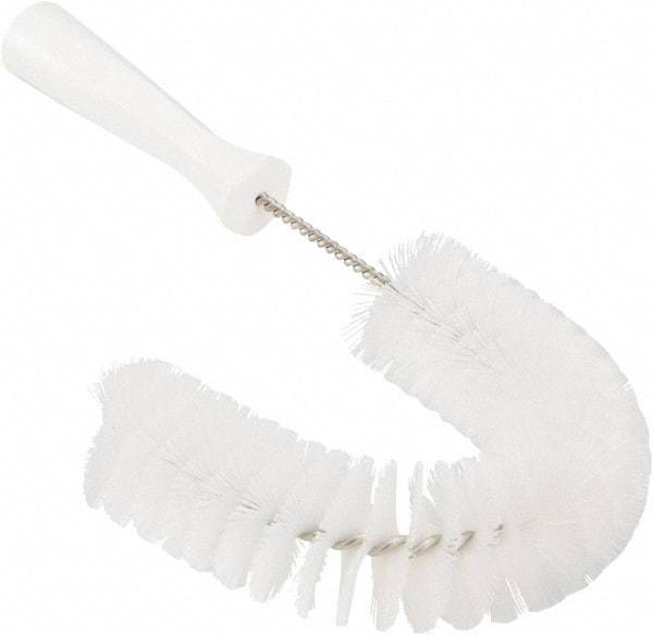 Vikan - 2-1/4" Diam Polyester Hook Brush - 15-1/2" OAL, 6-1/2" Head Length, Polypropylene Handle - A1 Tooling