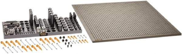 Renishaw - M6, CMM Clamping Kit - Use with CMM Fixtures, Includes 110Pc. Component Set, 600x600mm Plate - A1 Tooling