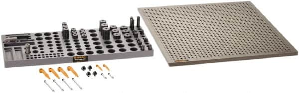 Renishaw - M6, CMM Clamping Kit - Use with CMM Fixtures, Includes 44Pc. Component Set, 450x450mm Plate - A1 Tooling