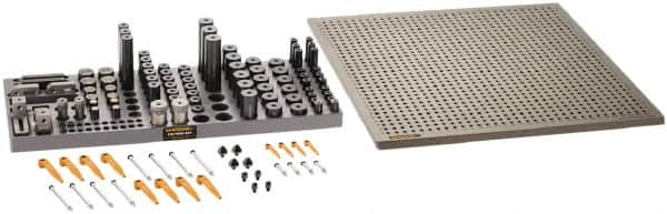 Renishaw - M6, CMM Magnetic & Clamping Kit - Use with CMM Fixtures, Includes 112Pc. Component Set, 450x450mm Plate - A1 Tooling