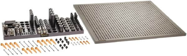 Renishaw - M8, CMM Clamping Kit - Use with CMM Fixtures, Includes 110Pc. Component Set, 600x600mm Plate - A1 Tooling