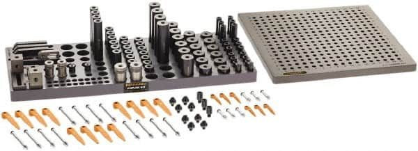 Renishaw - M8, CMM Clamping Kit - Use with CMM Fixtures, Includes 110Pc. Component Set, 300x300mm Plate - A1 Tooling