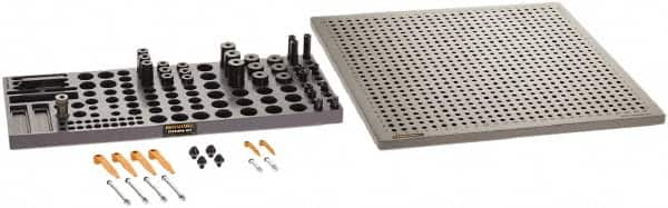 Renishaw - M8, CMM Clamping Kit - Use with CMM Fixtures, Includes 43Pc. Component Set, 450x450mm Plate - A1 Tooling